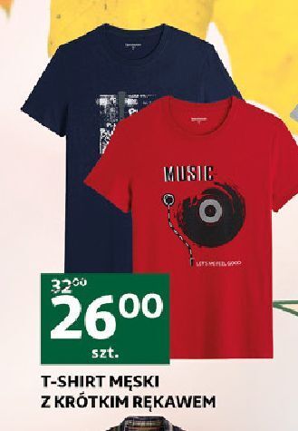 Auchan T-shirt męski z krótkim rękawem oferta
