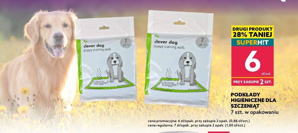 Dealz Podkłady higieniczne dla szczeniąt clever dog oferta