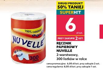 Dealz Ręcznik papierowy 300 listków nuvelle oferta