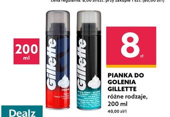 Dealz Pianka do golenia sensitive skin gillette foam oferta