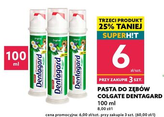 Dealz Pasta do zębów z pompką colgate dentagard oferta