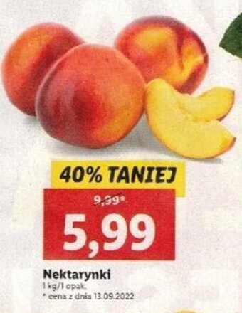 Lidl Nektarynki 1 kg oferta