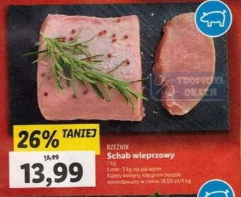 Lidl Rzeźnik Schab wieprzowy 1 kg oferta