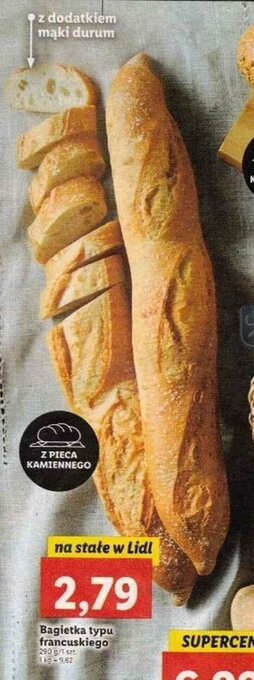 Lidl Bagietka typu francuskiego 290 g oferta