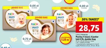 Lidl Pieluchomajtki 4 maxi lupilu pants premium oferta