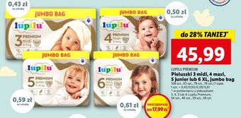 Lidl Pieluchy extra large 6 lupilu premium oferta