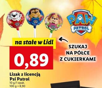 Lidl Lizak pop up psi patrol oferta