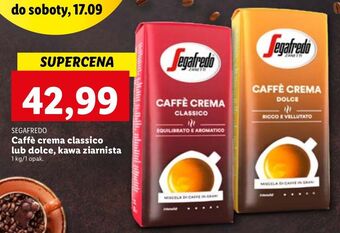 Lidl Kawa segafredo caffe crema dolce oferta