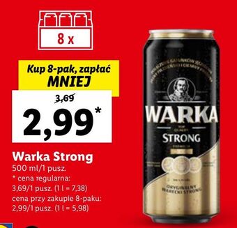 Lidl Piwo warka strong oferta