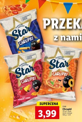 Lidl Chrupki ser z ziemniakami star chips oferta