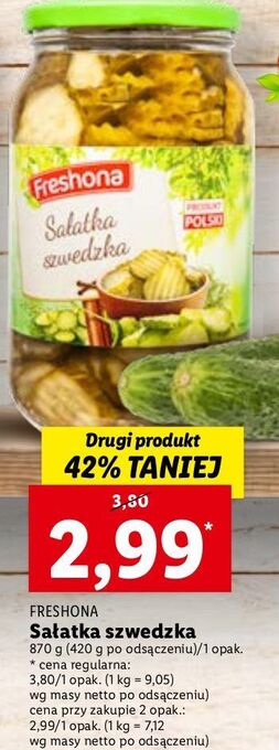 Lidl Sałatka szwedzka freshona oferta