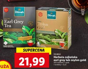 Lidl Herbata dilmah earl grey oferta