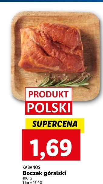 Lidl Boczek góralski kabanos oferta