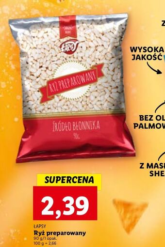 Lidl Ryż preparowany łapsy oferta