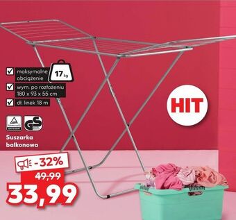 Kaufland Suszarka balkonowa 18 m oferta