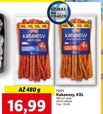 Lidl Kabanosy wieprzowe pikok oferta