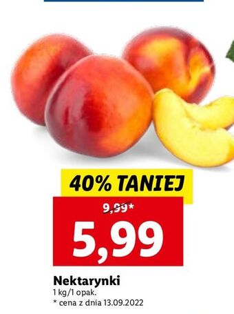 Lidl Nektarynki oferta