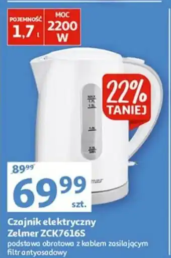 Auchan Czajnik elektryczny Zelmer ZCK76165 oferta