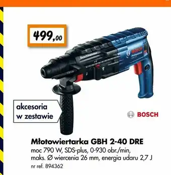 Bricoman Młotowiertarka GBH 2-40 DRE oferta