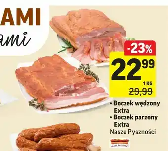 Intermarche Boczek wędzony Extra • Boczek parzony Extra oferta