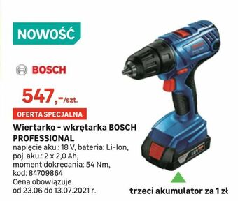 Leroy Merlin Wiertarko - wkrętarka BOSCH PROFESSIONAL oferta