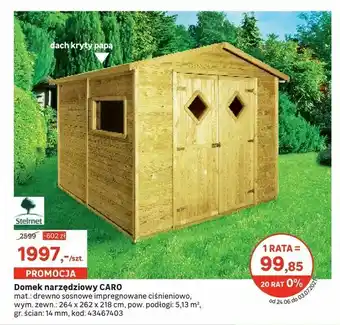 Leroy Merlin Domek narzędziowy CARO oferta