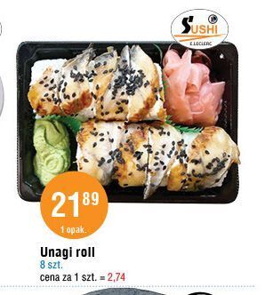 E.Leclerc Unagi roll sushi e.leclerc oferta