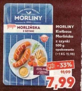 Kaufland Morliny Kiełbasa morlińska z szynki 500 g oferta
