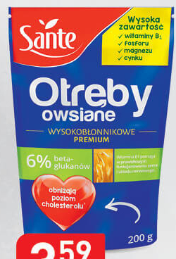 Stokrotka Optima Sante otręby owsiane wysokobłonnikowe premium 200 g oferta