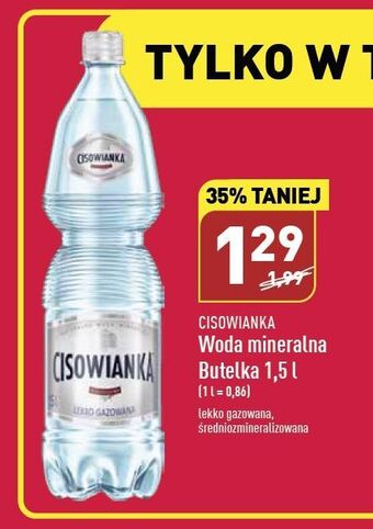ALDI Woda lekko gazowana cisowianka oferta