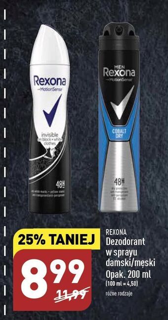 ALDI Antyperspirant rexona men cobalt dry oferta