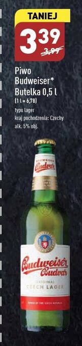 ALDI Piwo budweiser oferta
