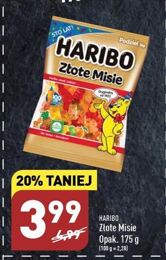 ALDI Żelki haribo złote misie oferta