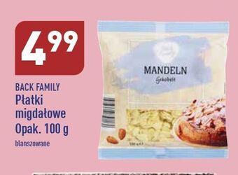 ALDI Płatki migdałowe back family oferta