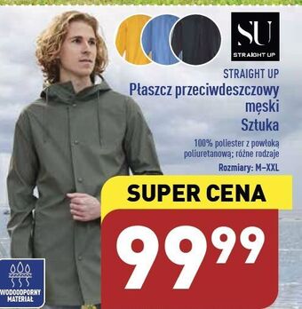 Płaszcz przeciwdeszczowy męski m-2xl straight up