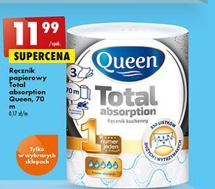 Biedronka Ręcznik kuchenny total absorption 70 m queen oferta