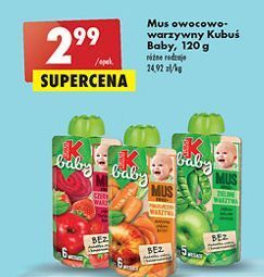 Biedronka Mus czerwone warzywa kubuś baby oferta