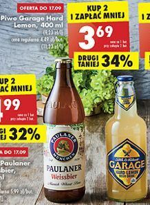 Biedronka Piwo garage hard lemonade oferta
