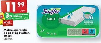 Biedronka Chusteczki nawilżane do podłóg swiffer oferta