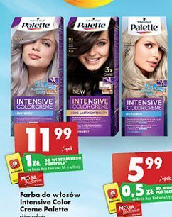 Biedronka Farba do włosów 10-19 palette intensive color creme oferta