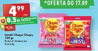 Biedronka Lizaki strawberry love chupa chups oferta