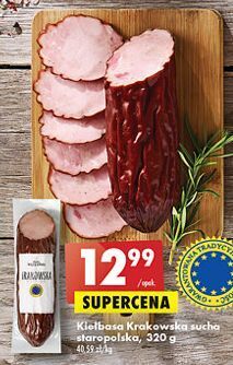 Biedronka Kiełbaska krakowska sucha staropolska stara wędzarnia oferta