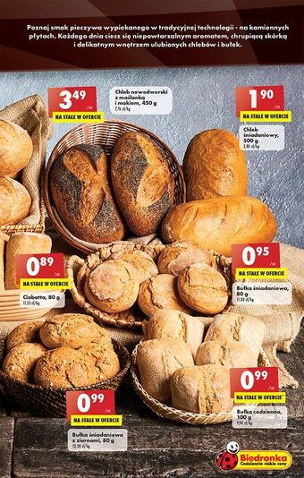 Biedronka Bułka śniadaniowa z ziarnami oferta