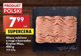 Biedronka Mięso mielone z nogi kurczaka kraina mięs oferta