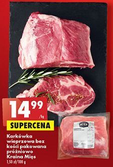 Biedronka Karkówka wieprzowa bez kości kraina mięs oferta