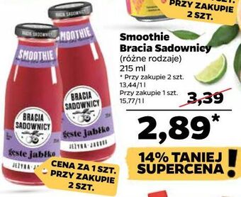 Netto Napój smoothie jabłko-jagoda-jeżyna bracia sadownicy oferta