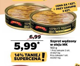 Netto Szproty wędzone w oleju m&k oferta