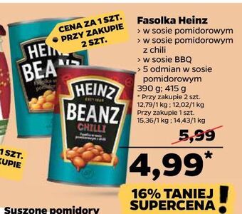 Netto Fasolka w sosie pomidorowym heinz oferta