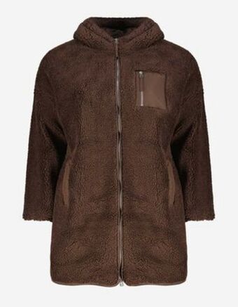Takko Fashion Dział damski płaszcz - pluszowe futerko oferta