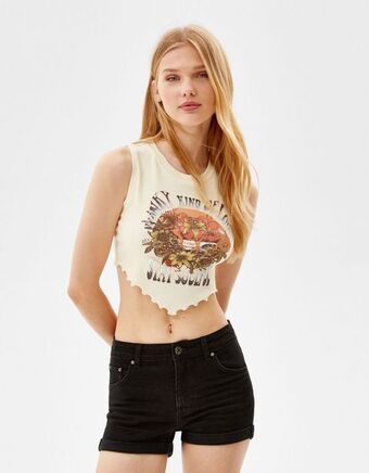 Jeansowe spodenki o kroju high waist ze stretchem